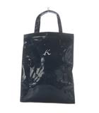 キタムラ Kitamura エナメルKロゴトートバッグ ハンドバッグ ネイビー /YO5