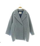 スローブ イエナ SLOBE IENA ダブルループビッグラペルショートコート アウター ライトブルー /DF ■OS