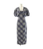 スナイデル SNIDEL ボレロ キャミスリットIラインワンピ セットアップ 0 グレイッシュブルー マルチカラー /ES ■OS