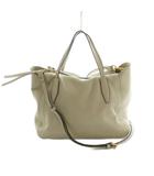 ジャンニキャリーニ GUM gianni chiarini 2WAY ハンドバッグ ショルダーバッグ レザー ライトベージュ /MI ■OS