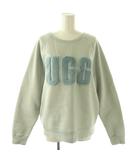 アグ UGG スウェット マドリン ファジー トレーナー 長袖 ロゴ 裏起毛 S ライトブルー /NR ■OS