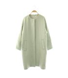 スナイデル SNIDEL ノーカラーロングコート カシミヤ混 F ミント /HK ■OS