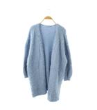 グレースコンチネンタル GRACE CONTINENTAL ボリュームカーディガン ニット ファー 長袖 36 サックスブルー /DO ■OS