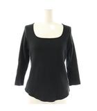 ロンハーマン Ron Herman タッセルリボンサーマルカットソー 七分袖 S ブラック /HK ■OS