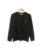 セリーヌ CELINE トリオンフコットンジャージーTシャツ ロンT カットソー クルーネック トリオンフ刺繍 S 黒 ブラック RX017507Z /YT ■AD