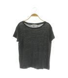 アクネ ストゥディオズ Acne Studios リネン半袖カットソー Tシャツ ボートネック XXS チャコールグレー /MY ■OS ■SH