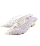 メリッサ melissa × ワイプロジェクト Y PROJECT ミュール ポインテッドトゥ US6 23.0cm クリア /MI ■OS