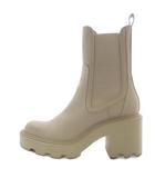 ザラ ZARA レザー サイドゴア ショートブーツ 37 ベージュ /SR