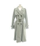 アプワイザーリッシェ Apuweiser-riche プリーツトレンチコート スプリングコート ベルト付き 1 サックスブルー /CX ■OS