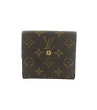 ルイヴィトン LOUIS VUITTON ポルトフォイユエリーズ 財布 三つ折り Wホック 小銭入れ モノグラム柄 茶 M61654 /MI ■OS ■OH