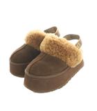 アグ オーストラリア UGG australia FUNKETTE サンダル 厚底 ムートン ファー US5 22.0cm 茶 1113474 /MI ■OS