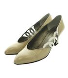 クリスチャンディオール Christian Dior パンプス 5 ベージュ /SS ■OS