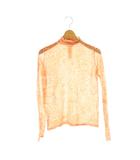 アクネ ストゥディオズ Acne Studios ペイズリー柄 ハイネックカットソー Tシャツ S オレンジ /SS ■OS