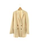イエナ IENA 24SS ダブルブレストライトビッグジャケット テーラード 36 ベージュ /NR ■OS