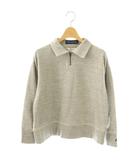 マディソンブルー MADISONBLUE MB254-7005 HALF ZIPUP SWEAT スウェット ハーフジップ 長袖 00 グレー /HK ■OS