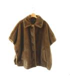ジャーナルスタンダード JOURNAL STANDARD 25AW Mink Like Fur Poncho ポンチョ ファーコート F ブラウンカーキ /DO ■OS