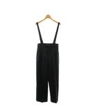 イエナ IENA 25AW パンツ ウール 34 黒 ブラック 無地 ワイドシルエット ハイウエスト/AZ
