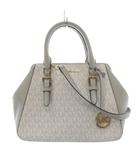 マイケルコース MICHAEL KORS シグネチャー 2WAY ショルダーバッグ ハンドバッグ グレー /SR