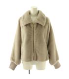 アナイ ANAYI 24AW フェイクミンクファーブルゾン ジャケット 38 グレージュ /ES ■OS