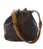 ルイヴィトン LOUIS VUITTON モノグラム プチノエ 巾着型 ショルダーバッグ ワンショルダー ブラウン M42226 /YO38 ■OH