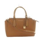 マイケルコース MICHAEL KORS ヘイズ ラージ サッチェル Hayes Large Satchel 2wayバッグ ハンド ショルダー レザー 茶 ブラウン /SS ■OS