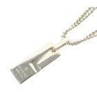 グッチ GUCCI Gロゴプレートネックレス ペンダント ボールチェーン 925SV シルバー /YO12 ■OH
