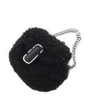 マークジェイコブス MARC JACOBS THE TEDDY NANO J MARC CHARM バッグチャーム キーホルダー 黒 ブラック /SR