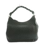 ヘレンカミンスキー HELEN KAMINSKI オールレザー イントレチャート ワンショルダーバッグ ハンド 黒 ブラック /SS ■OS