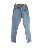 リーバイスプレミアム Levis PReMIUM 501 スキニー デニムパンツ ジーンズ S ブルー 無地 ボタンフライ /AB ■OS
