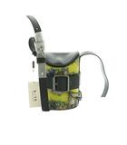 チャールズ&キース  CHARLES&KEITH × ボース both タグ付き Jules レザーベルトバケットバッグ ショルダー マルチカラー 黄色 イエロー 黒 ブラック /SS ■OS