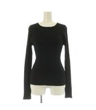 ルルウィルビー Loulou Willoughby 25AW LAME RIB プルオーバー リブニット 長袖 ラメ 2 ブラック /MY ■OS