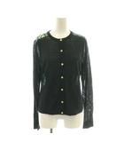 メッシュニットカーディガン セーター マルチカラー M 黒 ブラック グレー /SS ■OS