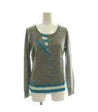 ポールプラス Paul+ カーディガン風ニット セーター ウール M グレー /SS ■OS