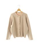 アプワイザーリッシェ Apuweiser-riche パール釦コクーンニットジャケット カーディガン 1 ピンクベージュ /ES ■OS