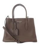 ケイトスペード KATE SPADE エヴァ スモール サッチェル トートバッグ ショルダーバッグ 2way レザー ダークブラウン /YO10