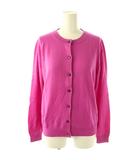 長袖カーディガン ニット M ピンク /DF ■OS