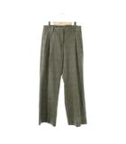 セオリーリュクス theory luxe RAE GLEN WOOL パンツ ワイド グレンチェック 38 グレー /HK ■OS