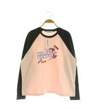 ミルクフェド MILKFED. CANDY HEART LOGO B/B TEE ロンT 長袖 カットソー プリント M ピンク /MY ■OS ■SH