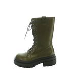 アメリヴィンテージ Ameri VINTAGE 25AW LACE UP TANK SOLE BOOTS ミドルブーツ フェイクレザー M 23.5-24.0cm カーキ 0125212710900 /MI ■OS
