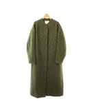 マメクロゴウチ  Mame Kurogouchi アルパカ ブレンド シャギー ウール コート Alpaca Blend Shaggy Wool Coat 1 緑 グリーン /SS ■OS