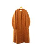 マメクロゴウチ  Mame Kurogouchi アルパカ ブレンド シャギー ウール コート Alpaca Blend Shaggy Wool Coat 1 オレンジ /SS ■OS