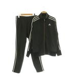 アディダス adidas ジャージ セットアップ上下 ウォームアップジャケット ウォームアップパンツ スリーストライプス M ブラック /MY ■OS