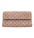 ルイヴィトン LOUIS VUITTON モノグラム ミニ インターナショナル 長財布 茶色 ブラウン 赤 レッド M92244 /SR ■OH