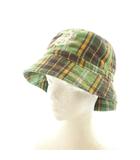 アールサーティーン R13 PLAID BUCKET HAT バケットハット 帽子 チェック柄 O/S 緑 黄色 黒 R13WA027-R203B /MI ■OS