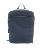 プラダ PRADA サフィアーノ バックパック リュックサック スクエア 三角ロゴ ワンカラー 紺 ネイビー VZ0063 /BB ■OH ■AD