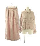 ストラ Stola. ツイル素材 シャツ カーゴパンツ セットアップ 36 38 スモークピンク /ES ■OS ■SH