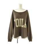 25AW Yossshiiii企画 ワイドロゴカットソー カットオフ F モカ /DF ■OS