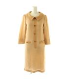 クレージュ courreges 長袖ワンピース ロング 38 ベージュ /SS ■OS