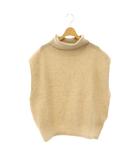 スピック&スパン Spick&Span 25AW オフタートルニットベスト セーター ウール ベージュ /SS ■OS