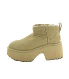 アグ オーストラリア UGG australia Classic Ultra Mini New Heights ショートブーツ 厚底 US5 22.0cm ベージュ 1158311 /MI ■OS